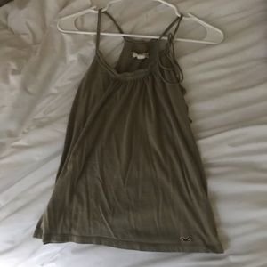 Olive green Hollister halter top